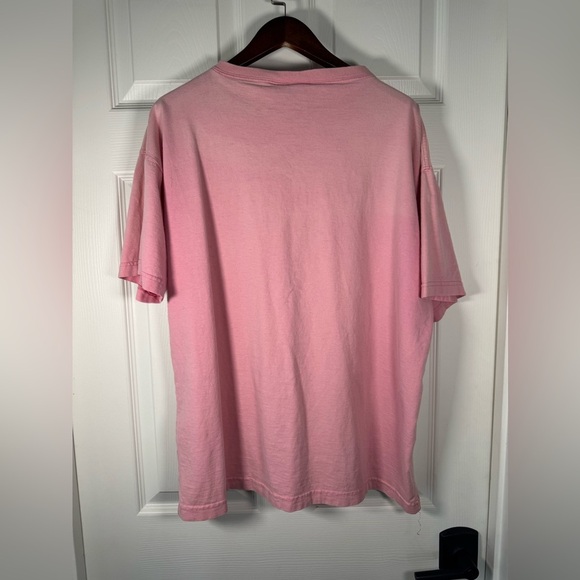 Vintage B.U.M Equipment Causal Oversized Bubble Gum Pink T-Shirt Women Sz Medium - Picture 5 of 6